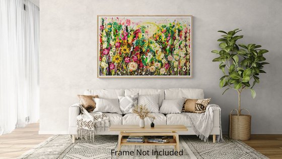 Honeyglow Grove; Abstract Floral Landscape
