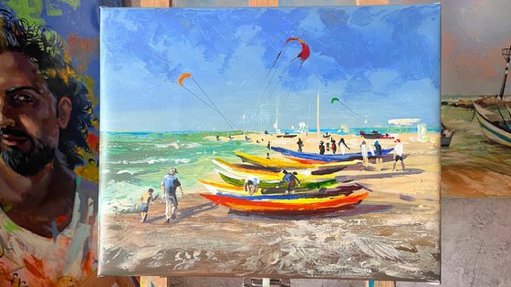 Kites over the Sea