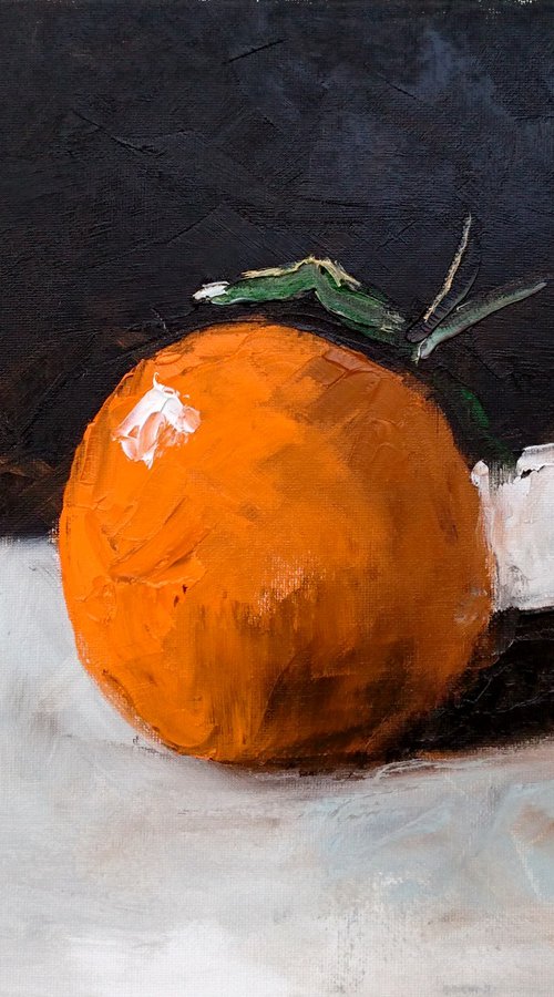 Still life with Orange by Alan Harris