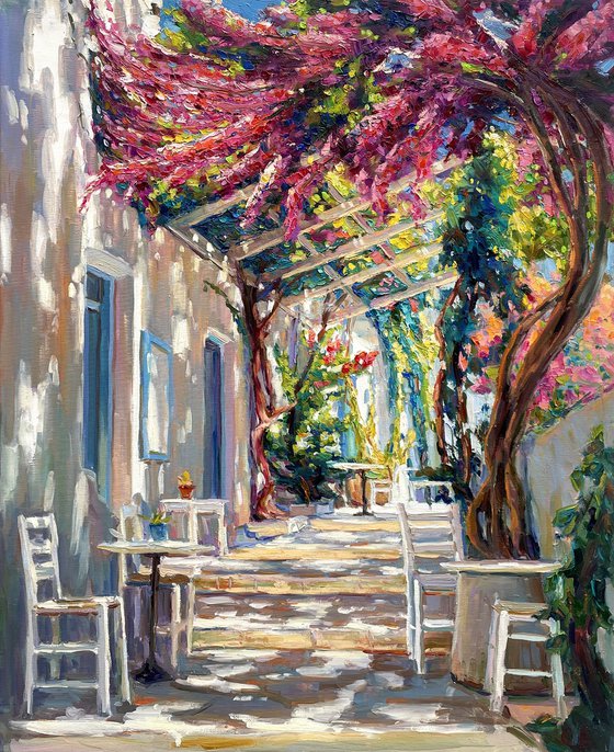 "Courtyard in Greece"