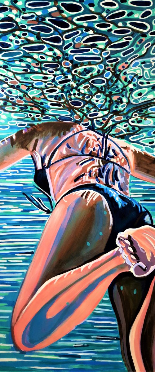 Underwater No3 / 100 x 70 cm by Alexandra Djokic