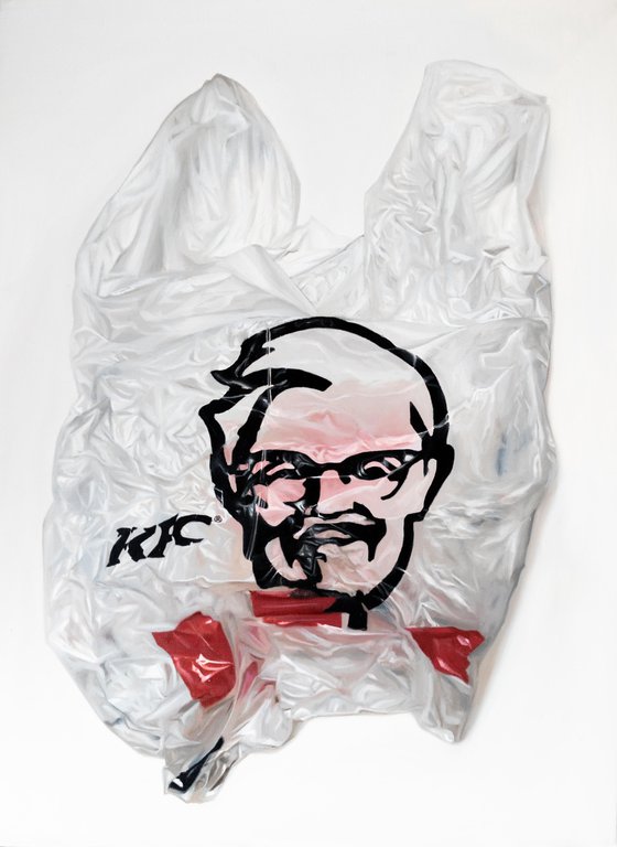 KFC plastic bag "back in NYC"