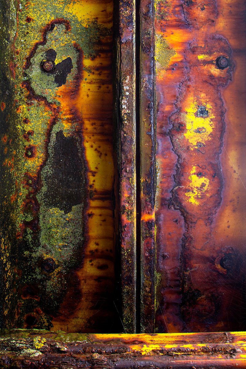 Abstract Photograph By Maciej Jabkowski, 20 X 28", Rust 3, Original Artwork