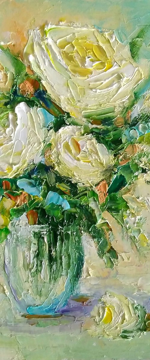 White Roses by Yulia Berseneva