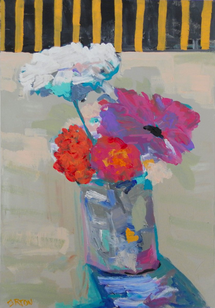 Still Life Flowers In Vase 2 by Andrew Orton