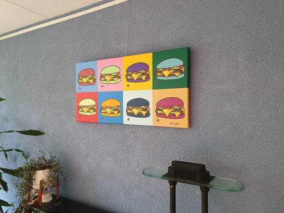 Cheeseburger in Different Colours