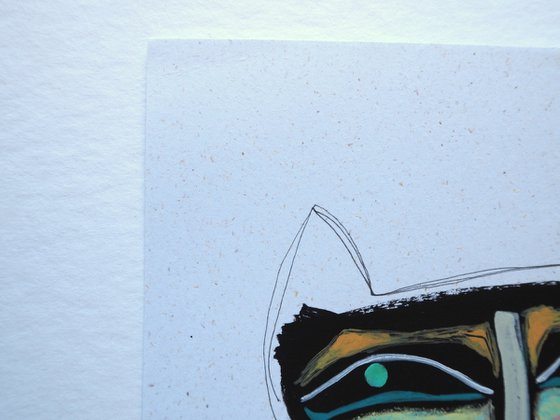 Squiggle Cat #1 figurative abstraction