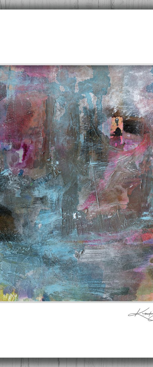 All Who Wonder 8 - Mixed Media Textural Abstract Painting by Kathy Morton Stanion by Kathy Morton Stanion
