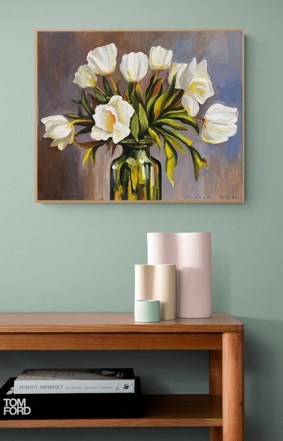 "White tulips"