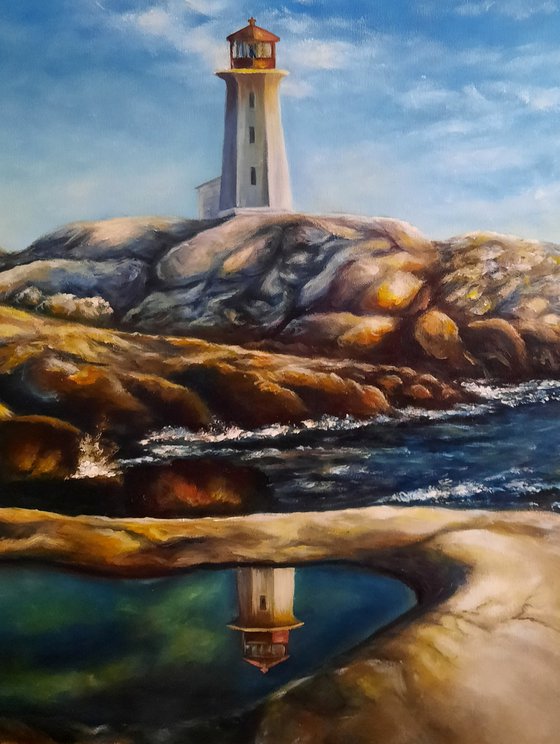 Lighthouse on Rocks
