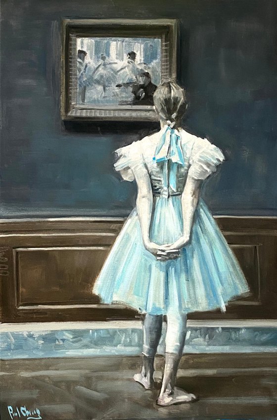 A Dancer In Art Museum