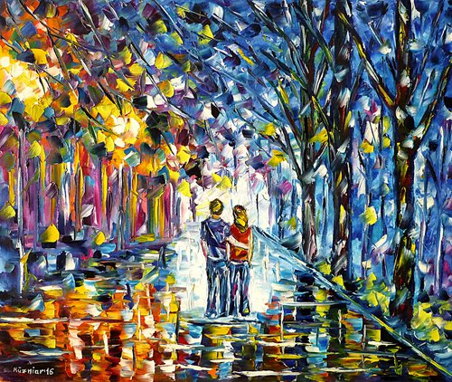 Couple In The Park by Mirek Kuzniar