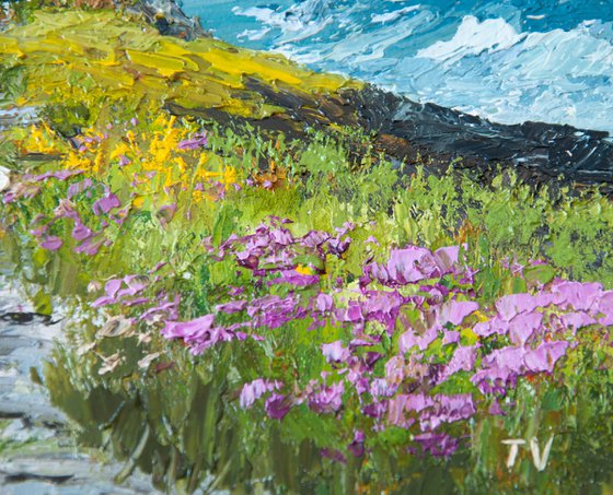 Coastal landscape Oil painting