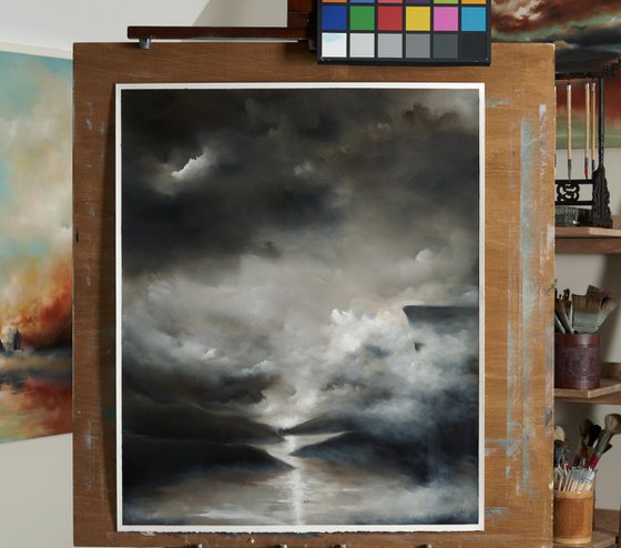 Moonrise Over Norway