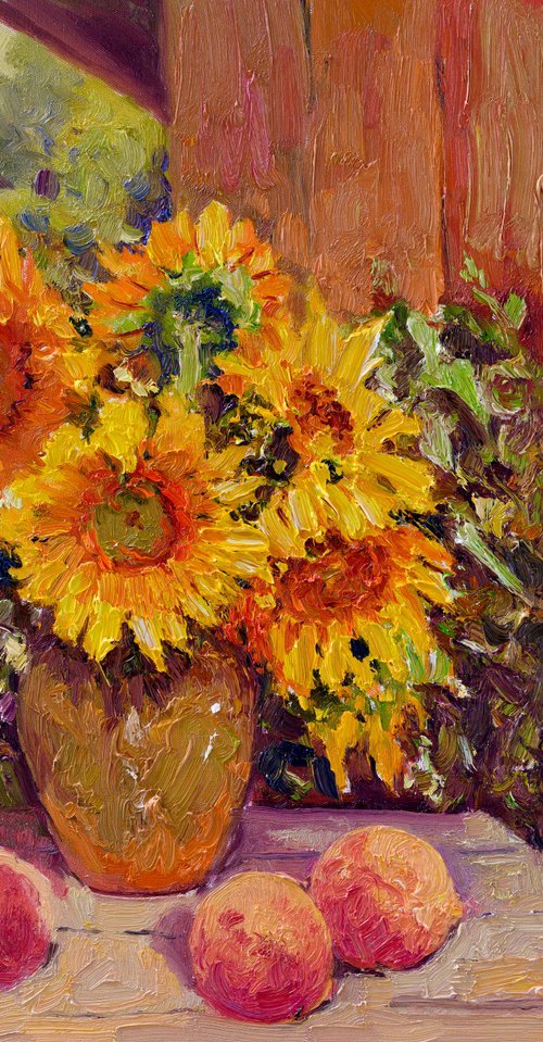 Sunflowers and Peaches by Suren Nersisyan