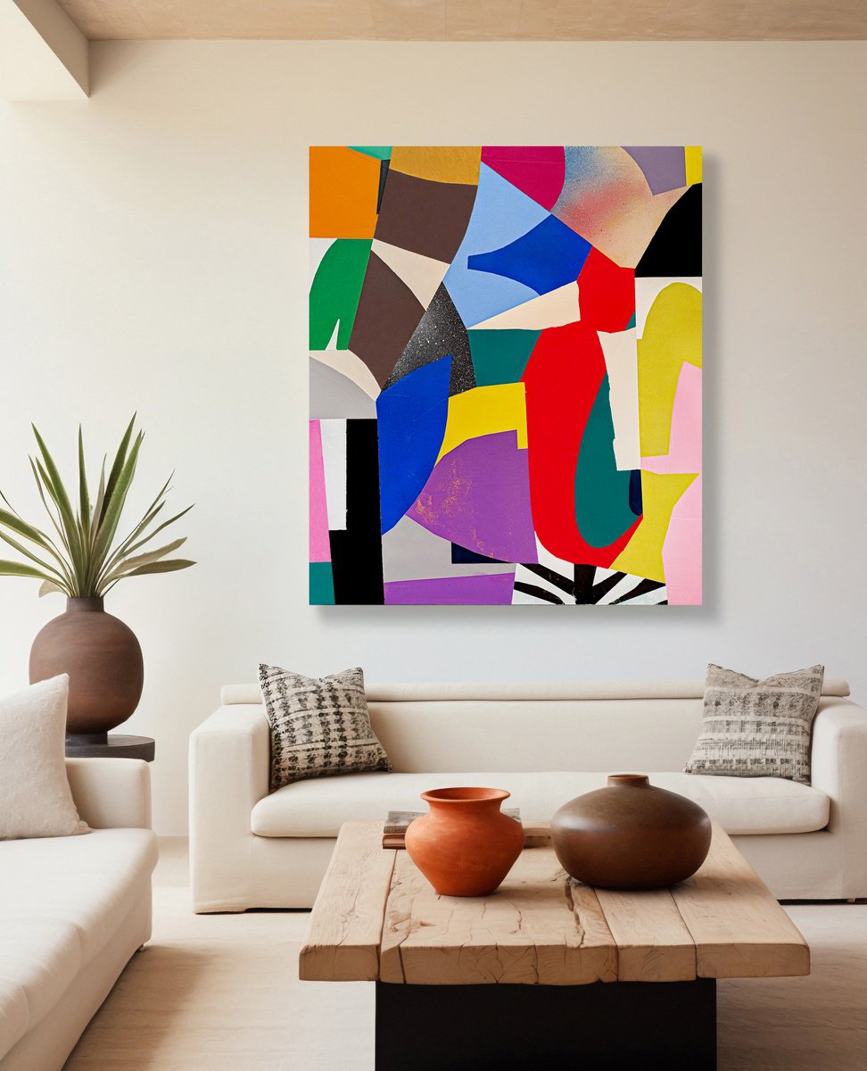  Formal Composition #4 Lush Garden By Vita Banko, 41 X 48, Artwork For Sale On Artfinder