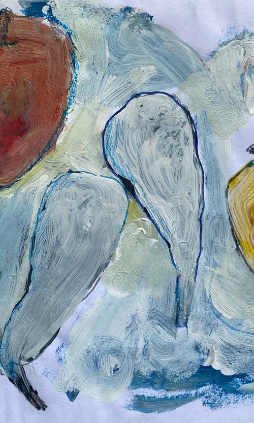 Blue Pear by Liubov Ro