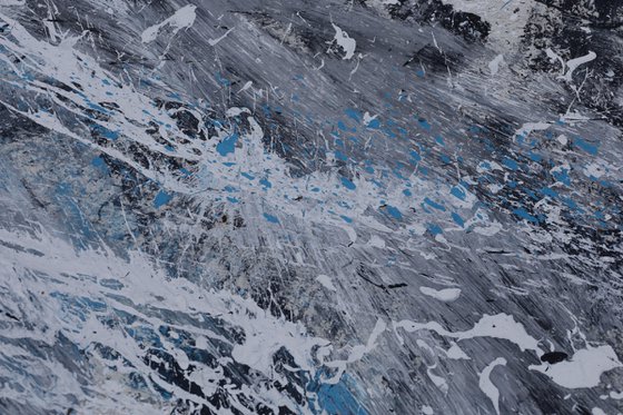 Blue Black White