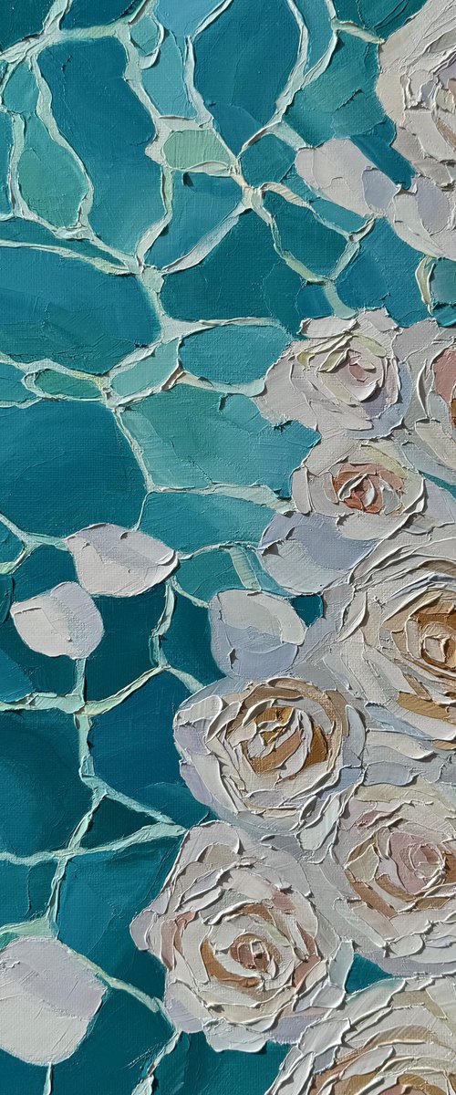 Whitepetals.Turquoisesilence by Ulyana Korol