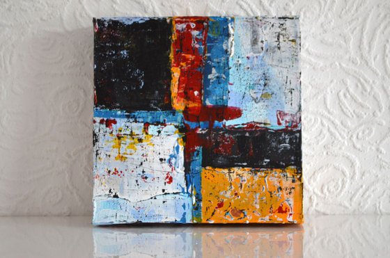 Triptych " Geometric abstracts"-  Deep Edge Canvases