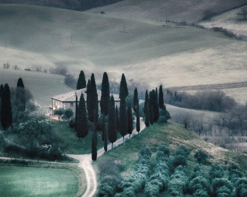 A tuscan homestead at dawn (studio 2) by Karim Carella