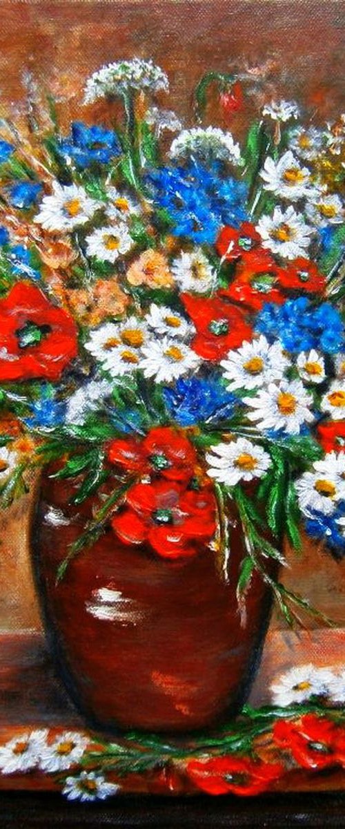 Bouquet of meadow flowers 2.. by Emília Urbaníková