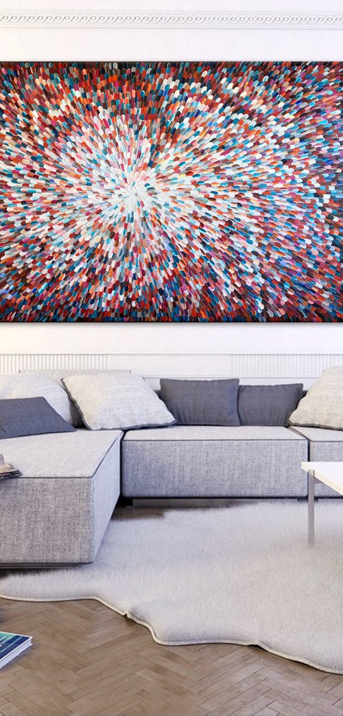 ‘Mirrored heart' - 80x48" - COMMISSION by Tatiana Georgieva