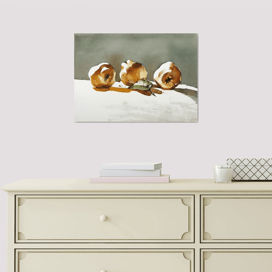 still life with quinces