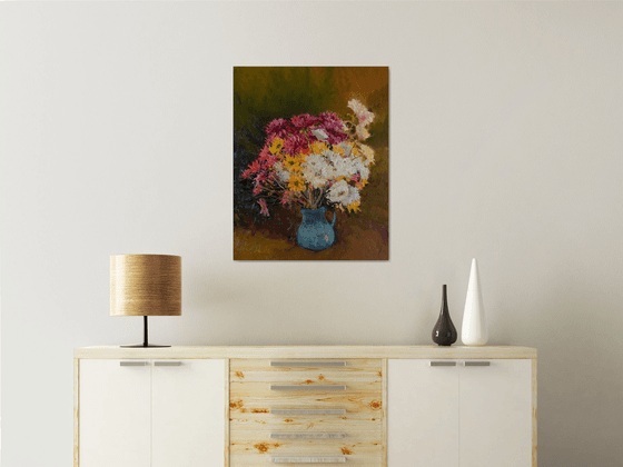 Chrysanthemums in a Vase