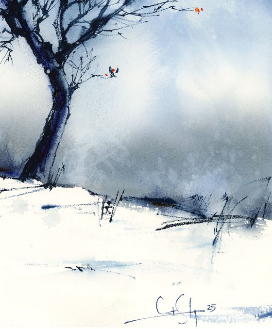 When silence meets the snow