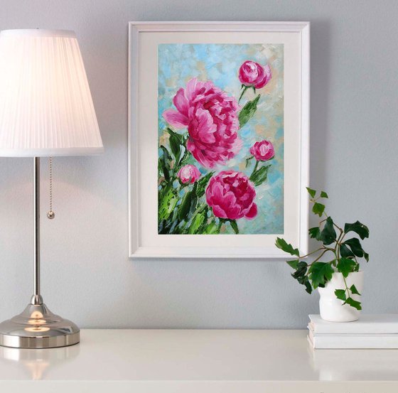 Peonies Painting