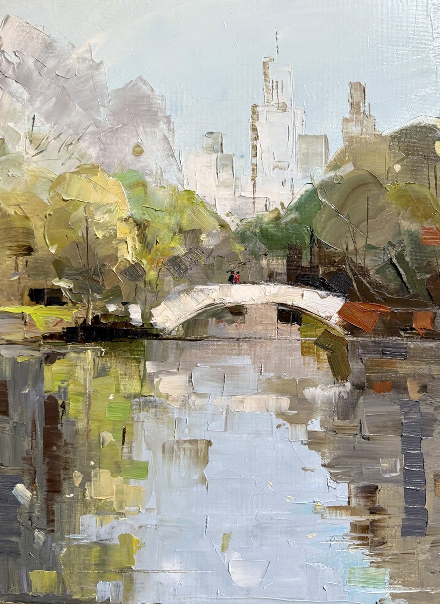 Spring. Bridge. By Irina Alexandrina, 12 X 16, Artwork For Sale On Artfinder