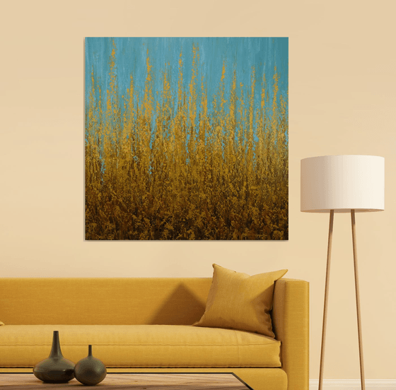 Golden Glow - Textured Field