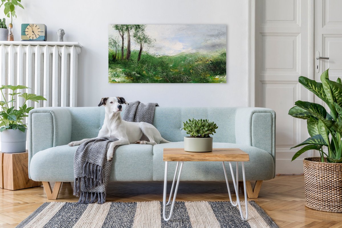 Landscape and breeze, 120x60 by Abbie