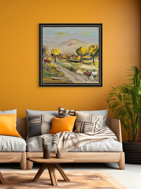 Autumn Road in the Foothills