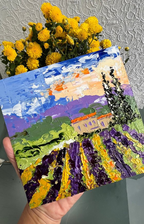 Provence Lavender Field Art