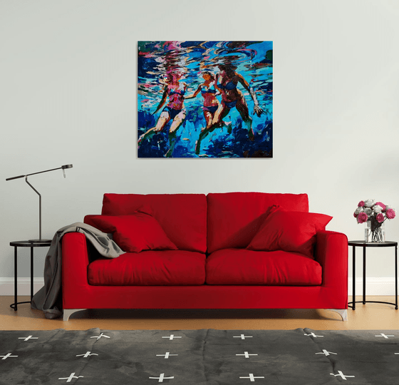 Under the clear water