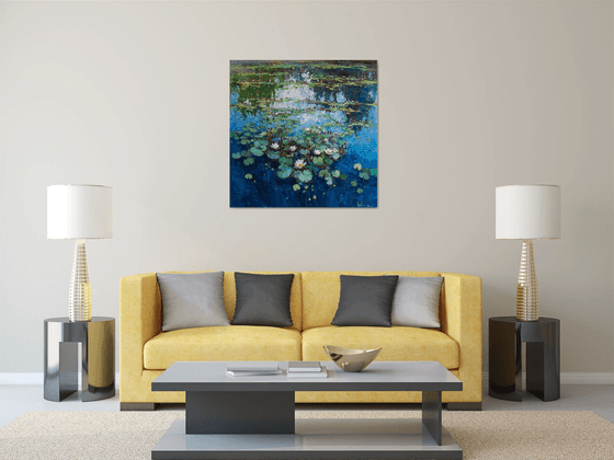 Water Lilies Oil painting by Anastasiia Valiulina | Artfinder