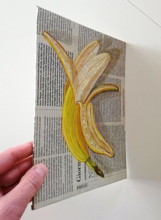 Banana on Newspaper
