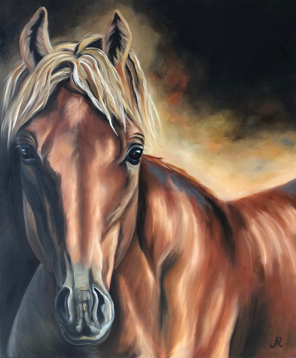 Horse Oil painting by Lu Kuznetsova | Artfinder Horse Oil painting by Lu Kuznetsova | Artfinder