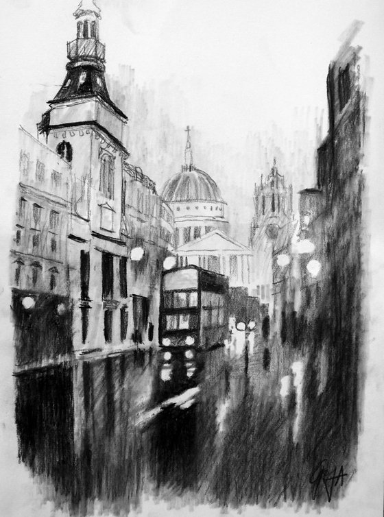 RAINY LUDGATE HILL