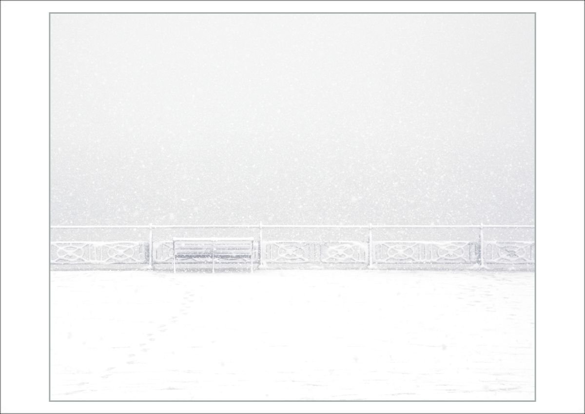 Bench in the Snow, Hove, Sussex by Tony Bowall FRPS