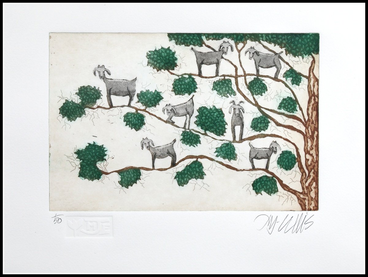 Goats in a Tree by Mariann Johansen-Ellis