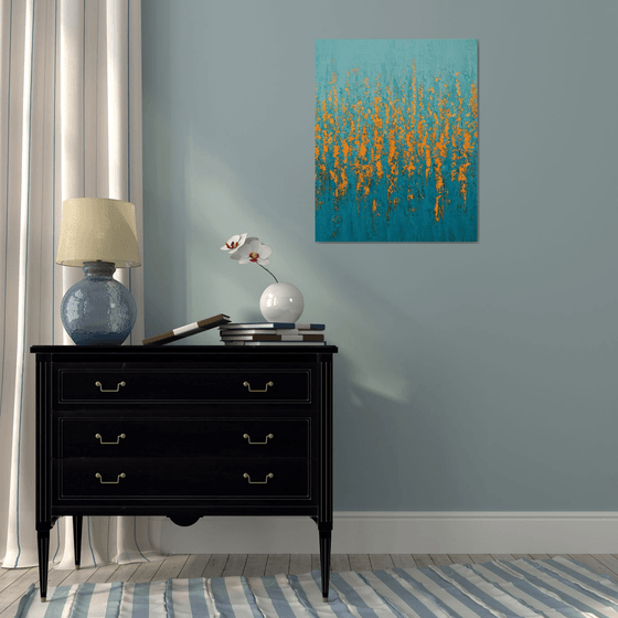 Turquoise Orange Pop