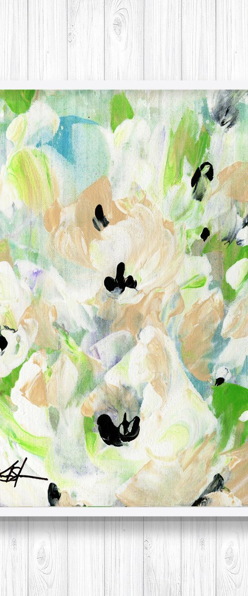 Tranquility Blooms 34 - Floral Painting by Kathy Morton Stanion by Kathy Morton Stanion