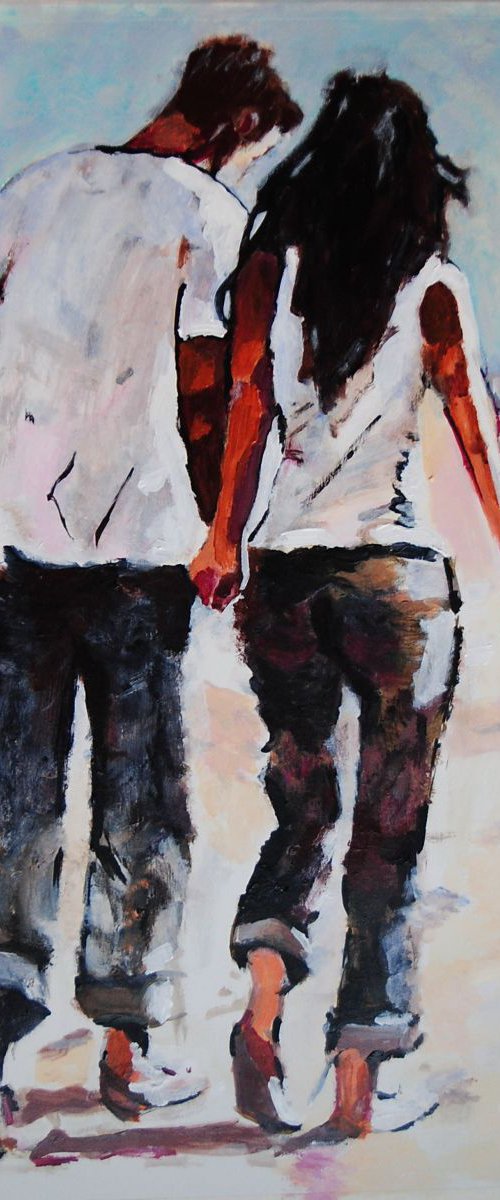 Summer  Love / 63 x 48 cm by Alexandra Djokic