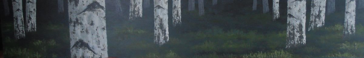 Dark birches by Anthony Al Gulaidi