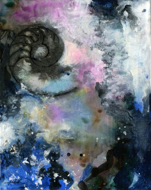 Sea Dreams 7 - Nautilus Shell Painting by Kathy Morton Stanion by Kathy Morton Stanion