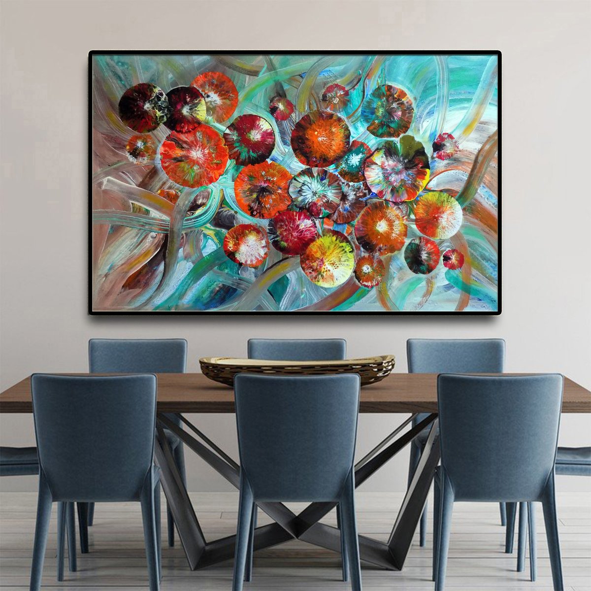 Energy Of Flowers By Areti Ampi, 43 X 28, Artwork For Sale On Artfinder