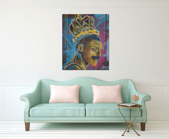 Freddie Mercury Acrylic on canvas 120x100 Painting